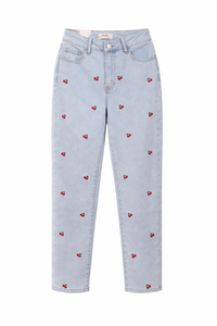 Stretch Mom Jeans CHERRY LOVER