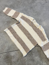 Kuschelweicher Strickpullover mit Alpakaanteil beige/creme