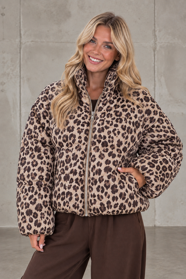 Jacke PUFFY POWER mit Reißverschluss camel Leo
