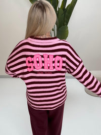 Strickjacke SOHO burgundy/rosa