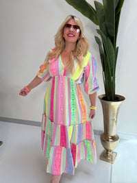 BOHO Kleid lang STYLE multi