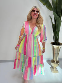 BOHO Kleid lang STYLE multi
