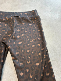 Butterstoff Leggings LEO dark chocolate/schwarz