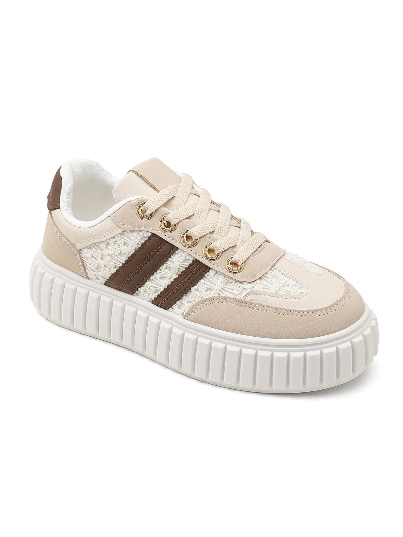 Sneaker Bella Bloom Plateau beige