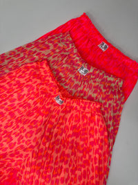 Signature Plisseehose apricot LEO POWER pink/orange