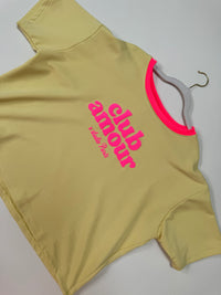 Statement Shirt buttermilk lemon/hot pink CLUB AMOUR