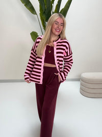 Strickjacke SOHO burgundy/rosa