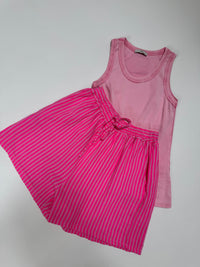 Musselin Shorts rosa SMALL STRIPES pink