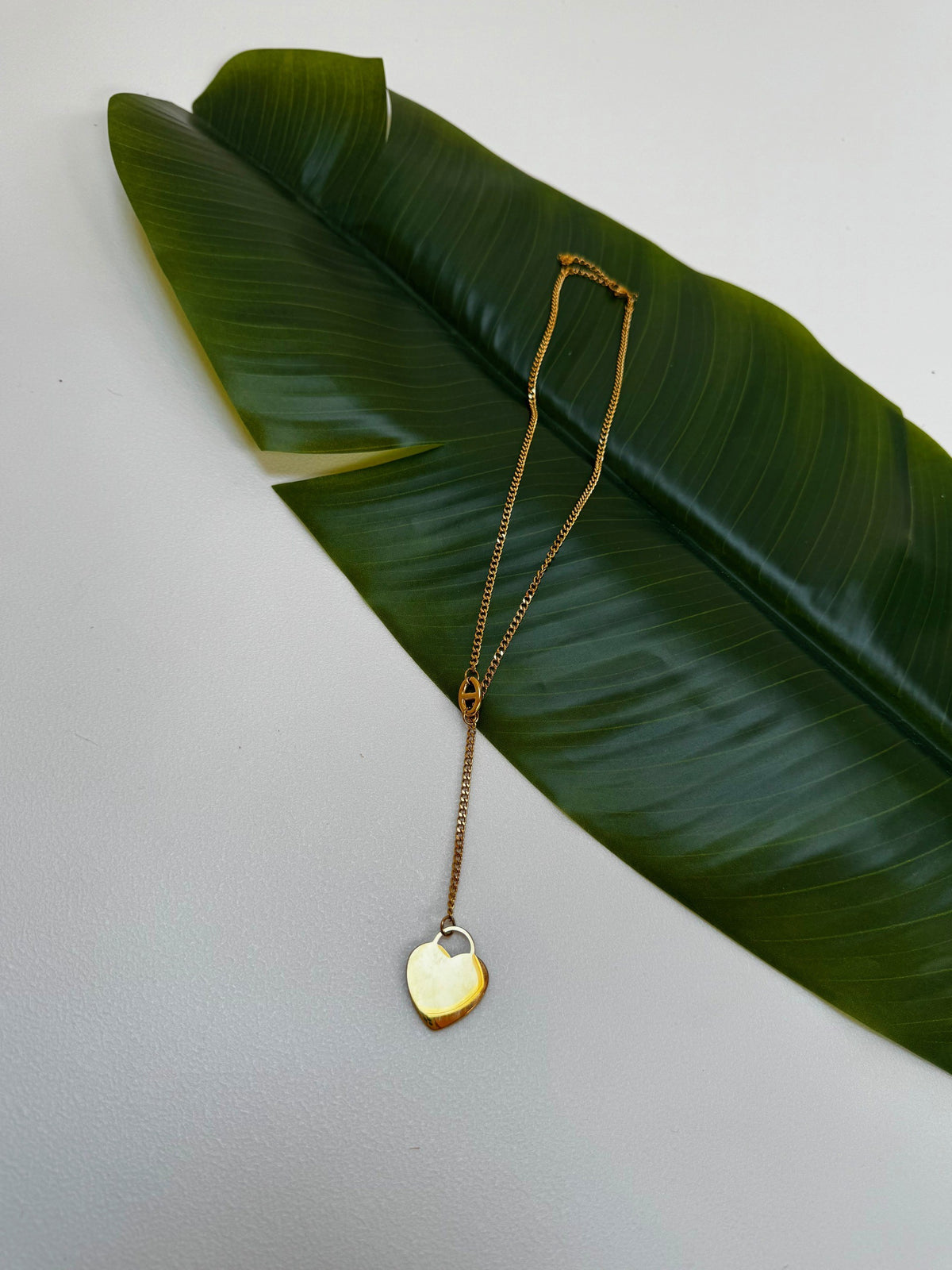 Schnurkette gold mit Anhänger Heart