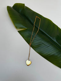 Schnurkette gold mit Anhänger Heart