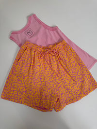 Musselin Shorts rosa LEO LOVER gelb