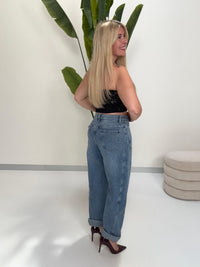 Stretch Barrel Jeans WOW mit seitlichen Details