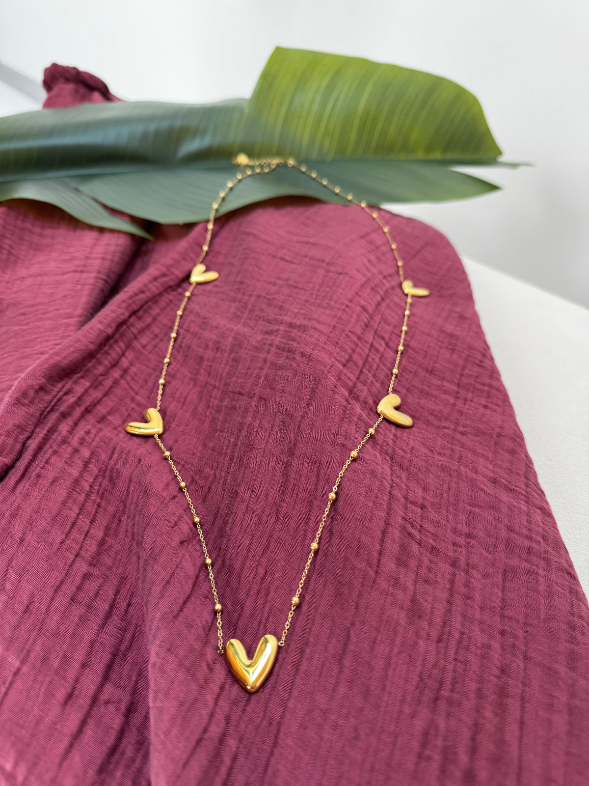 Lange Kette gold HEARTS OF GOLD