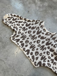 Fledermauspullover im LEO Style creme/taupe