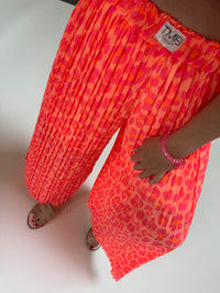 Signature Plisseehose apricot LEO POWER pink/orange