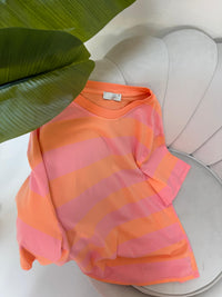 Sweatshirt kurzarm rosa/peach LOVE YOU TO THE MOON