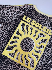 Statement Shirt leo LE SOLEIL GELB mit seitlichen Streifen