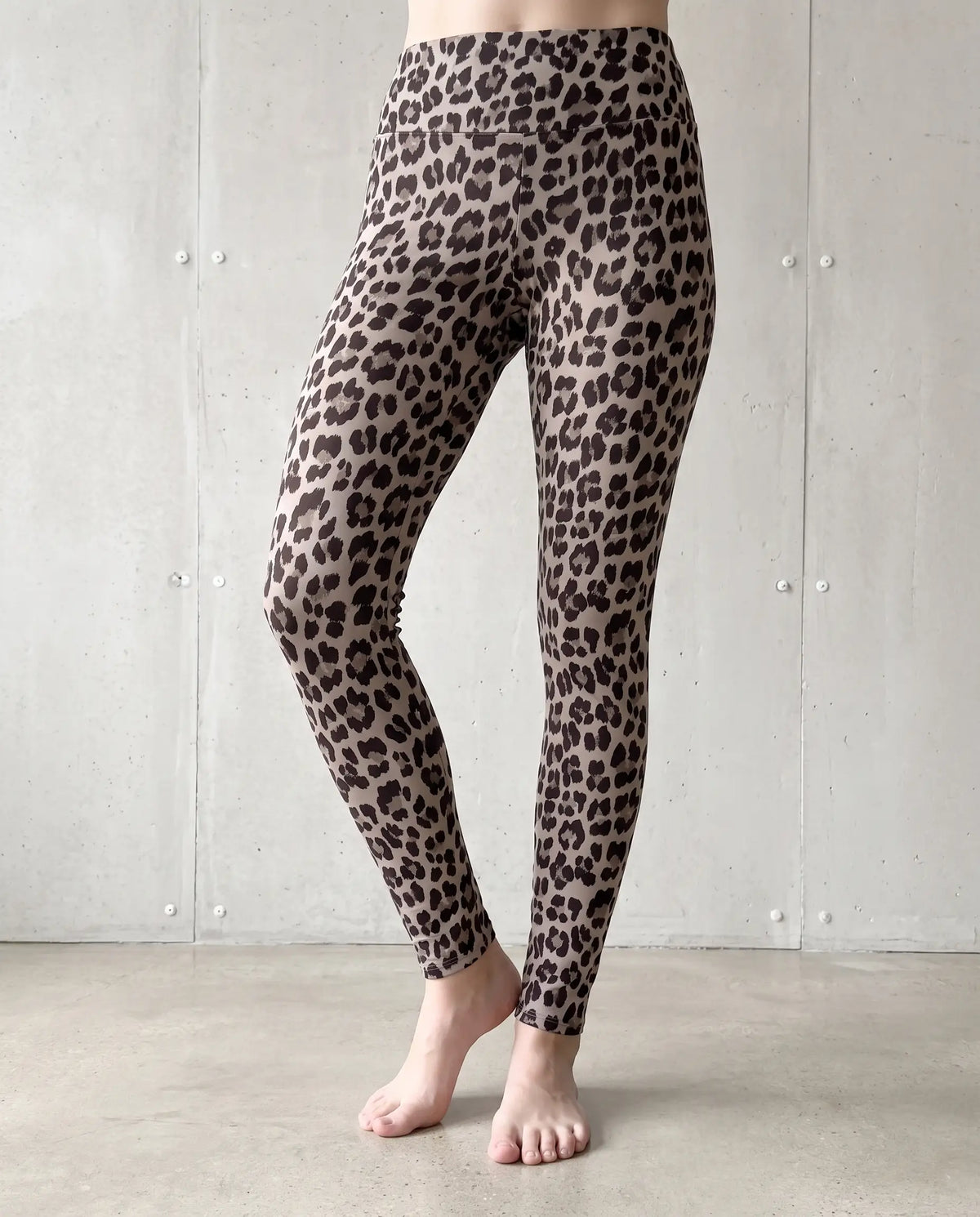 Butterstoff Leggings LEO beige/chocolate