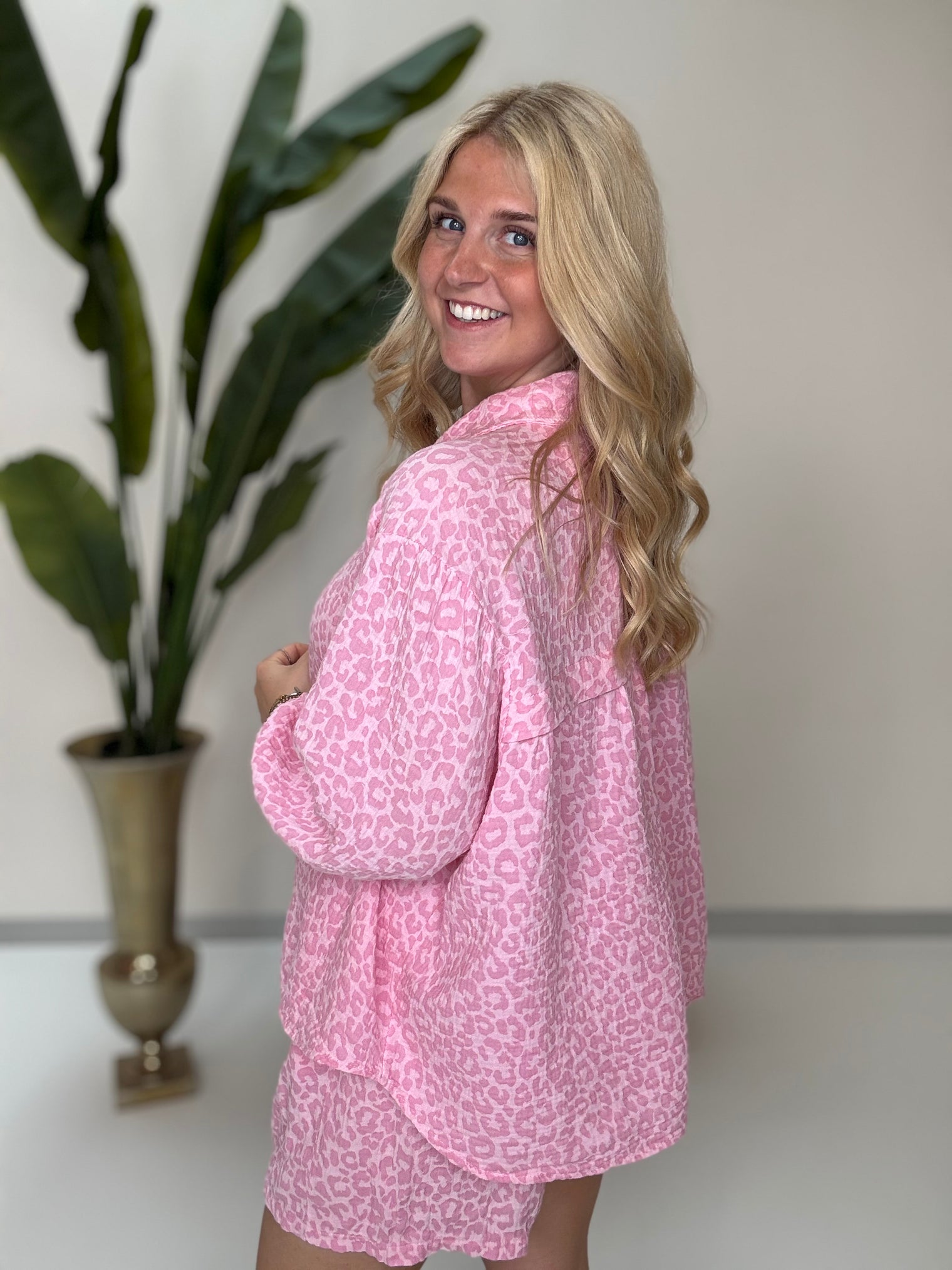 Musselin Bluse hellrosa LEO LOVER rosa