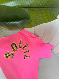 Statement Shirt pink SOLEIL mit Rückenprint