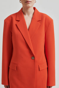 Second Female Evie Slit Blazer poinciana