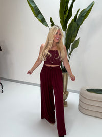 Hose FEELS LIKE BUTTER lovely dark red