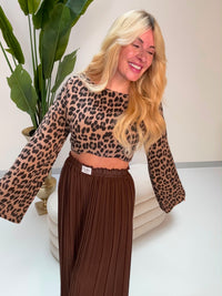Signature Plisseehose braun mit Patch