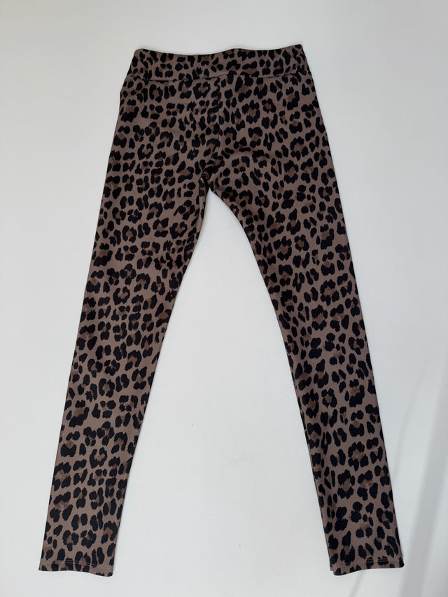 Butterstoff Leggings LEO taupe/schwarz