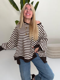 Oversize Sweater Coffee/creme COFFEE CREMA