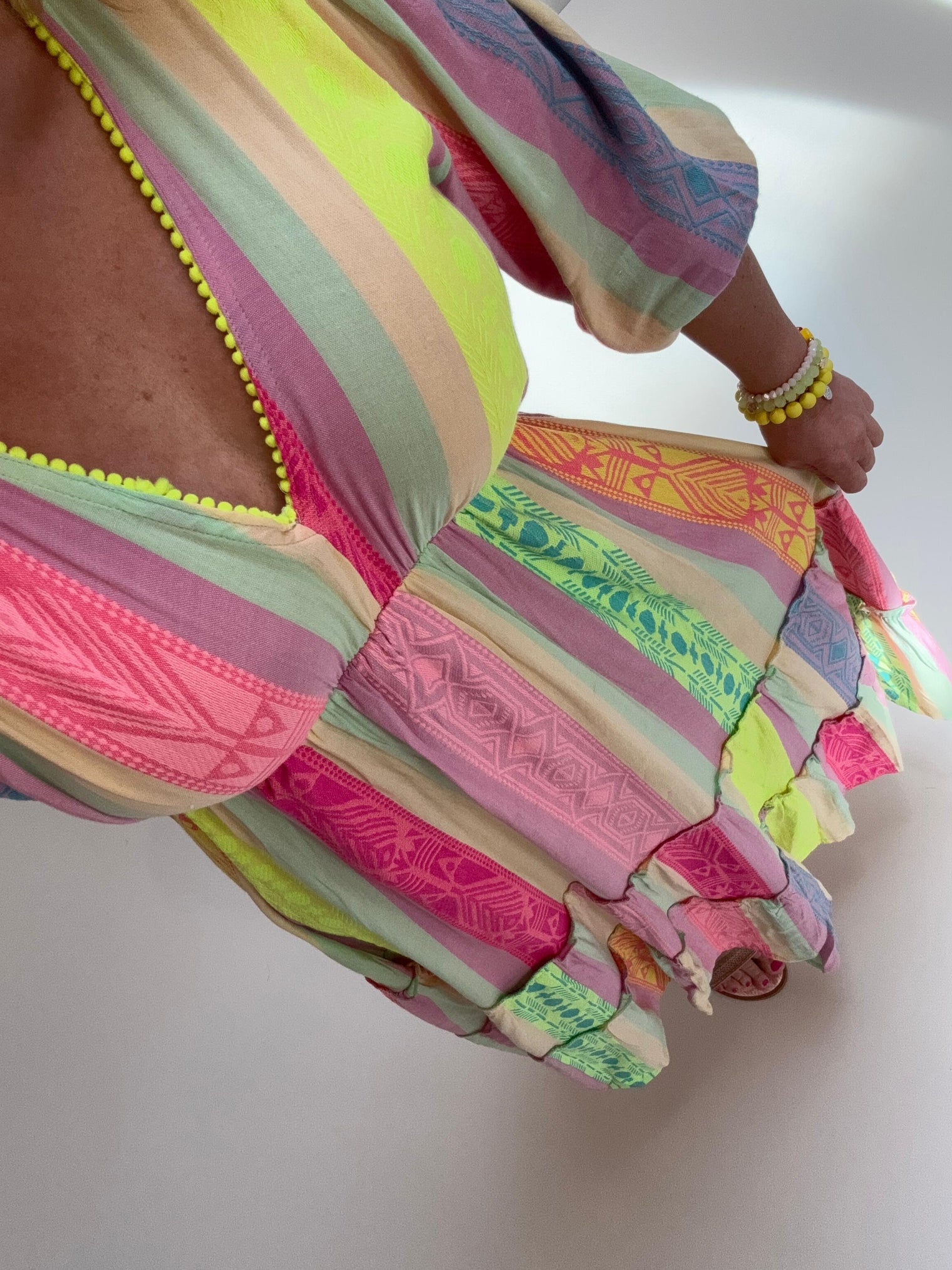 BOHO Kleid lang STYLE multi