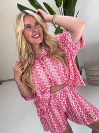 Sommer Shorts SUMMER HOT rosa/pink/flieder
