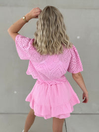 Musselin Hosenrock CANDY ROSE mit Patch