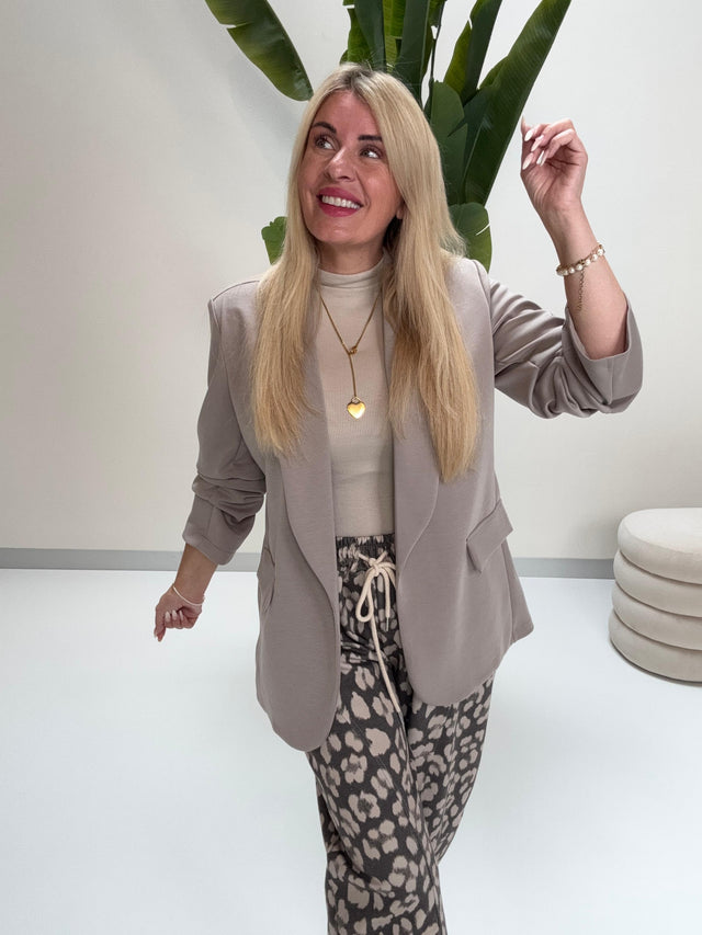 Stretch Butterstoff Blazer OVER THE CLOUDS storm grey