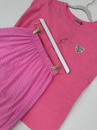 Statement Shirt pink MATCHA CLUB mit gesticktem Herz