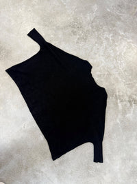 Fledermauspullover Feinstrick schwarz