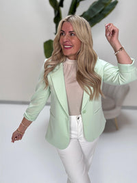 Stretch Butterstoff Blazer LOOK TO THE SKY mint