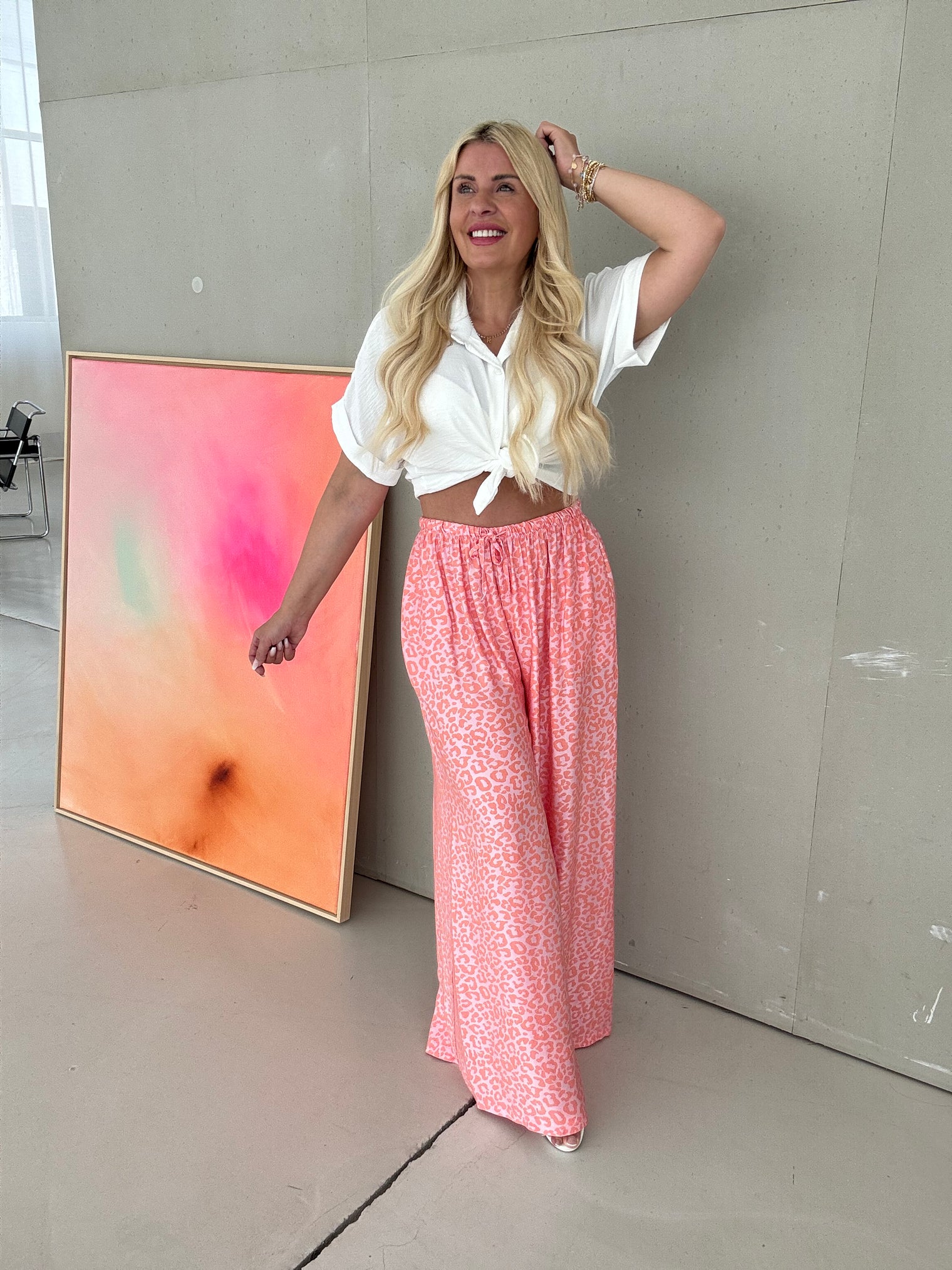Hose mit Seide LEO LOVER orange