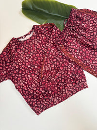 Butterstoff Sweater LEO LOUNGE burgundy/rosa
