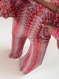 Strick Hose SUMMER HOT pink multi