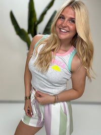 Tank Top IBIZA GIRL cool grey