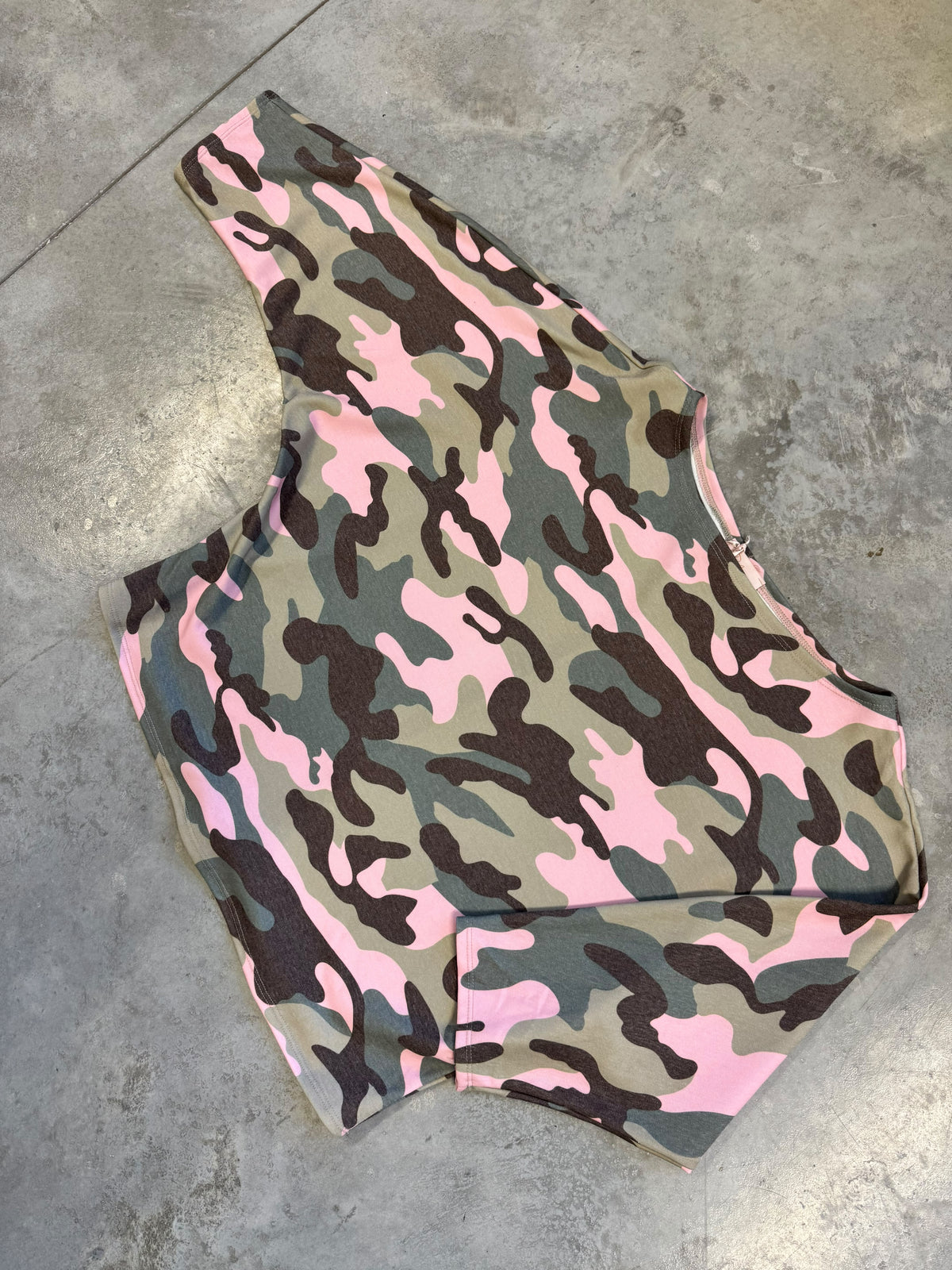 Longsleeve Camouflage grün/rosa