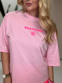Statement Shirt rosa SUNSEEKER mit Rückenprint