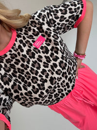 Statement Shirt leo DRESS FOR YOURSELF mit Patch & farblich abgesetzten Details
