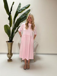 Baumwoll Kleid FASHIONISTA rosa