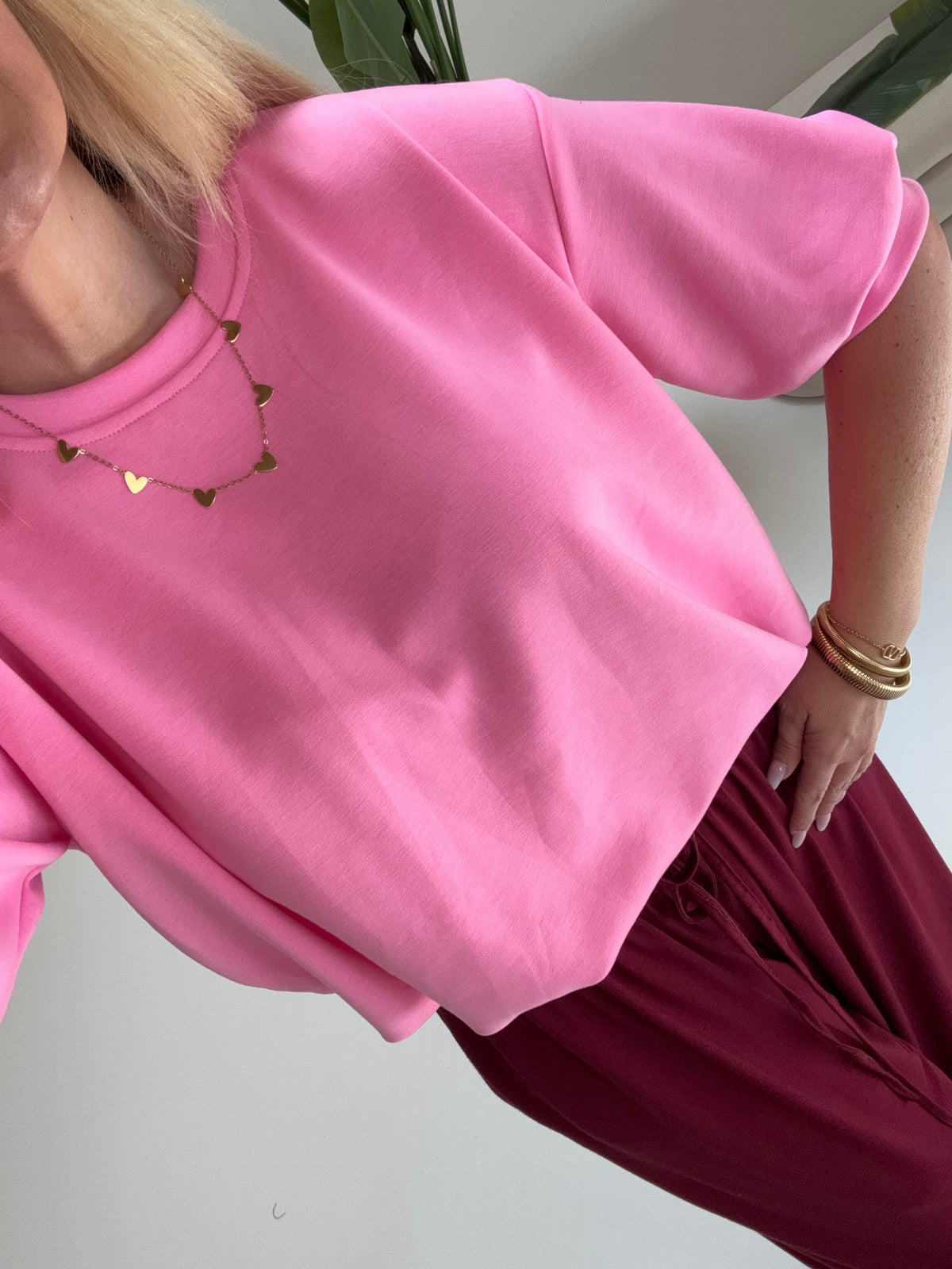 Butterstoff Shirt CROPPED COOLNESS bubblegum pink