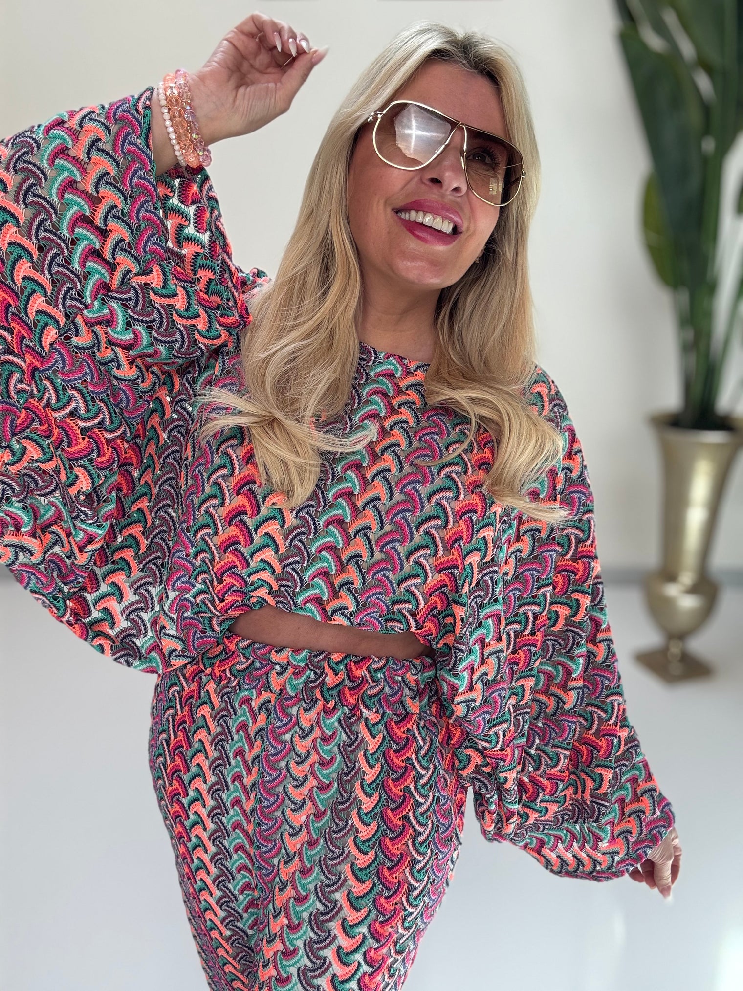 Strick Shirt SUMMER HOT Multi