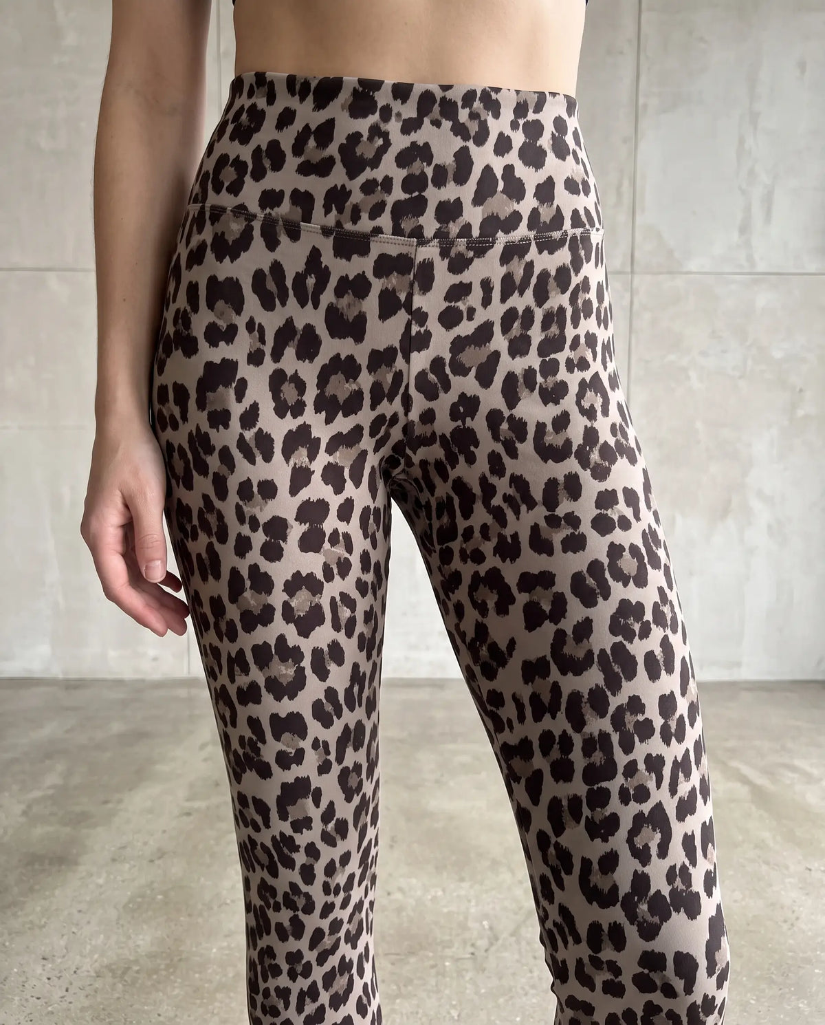 Butterstoff Leggings LEO beige/chocolate