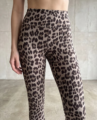 Butterstoff Leggings LEO beige/chocolate