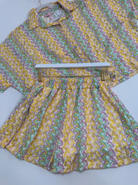 Sommer Shorts SUMMER HOT flieder/mint/gelb