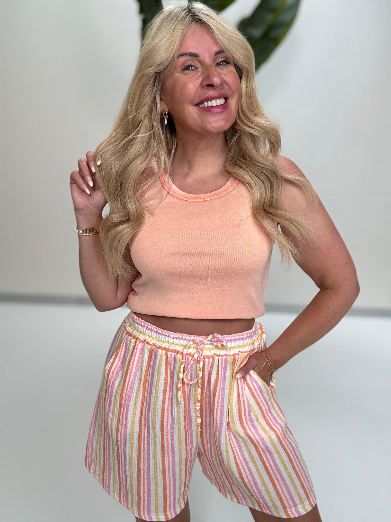 Tank Top SMILEY soft peach